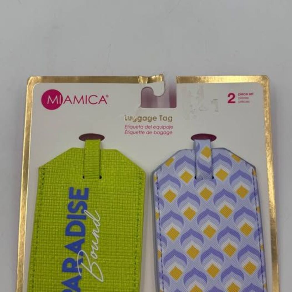 Miamica Luggage Tag 2 Piece Set
